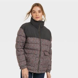 Women's Fleece Collar Puffer Coat